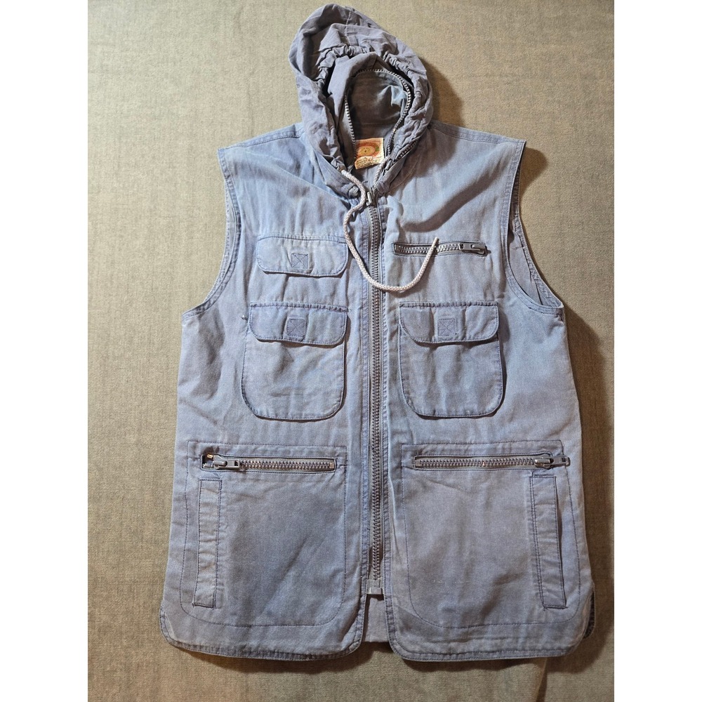 VTG Banana Republic Safari Vest Mens S Utility Multi Pocket Fishing 90s Cargo